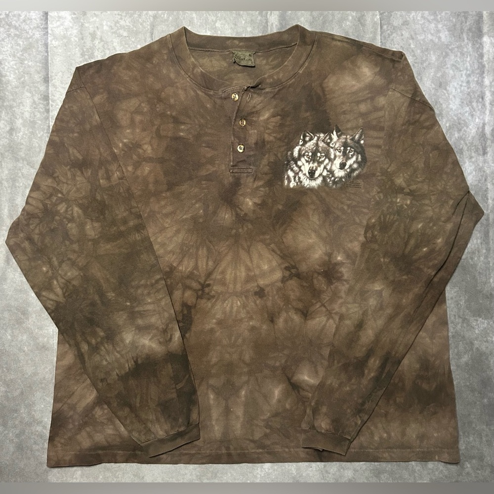 Vintage The mountain  long sleeve two wolves sz XX-LARGE